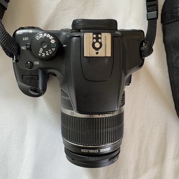 Canon EOS Rebel XS DS126191 Camera 2 Lenses (18-55 & 75-300mm) Battery & Charger - Picture 4 of 16